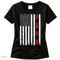 Papa USA Flag Gift For Dad Fathers Day Women's T-Shirt thumb 0