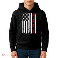 Papa USA Flag Gift For Dad Fathers Day Kids Hoodie thumb 4