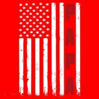 Papa USA Flag Gift For Dad Fathers Day Santa Hat thumb 1