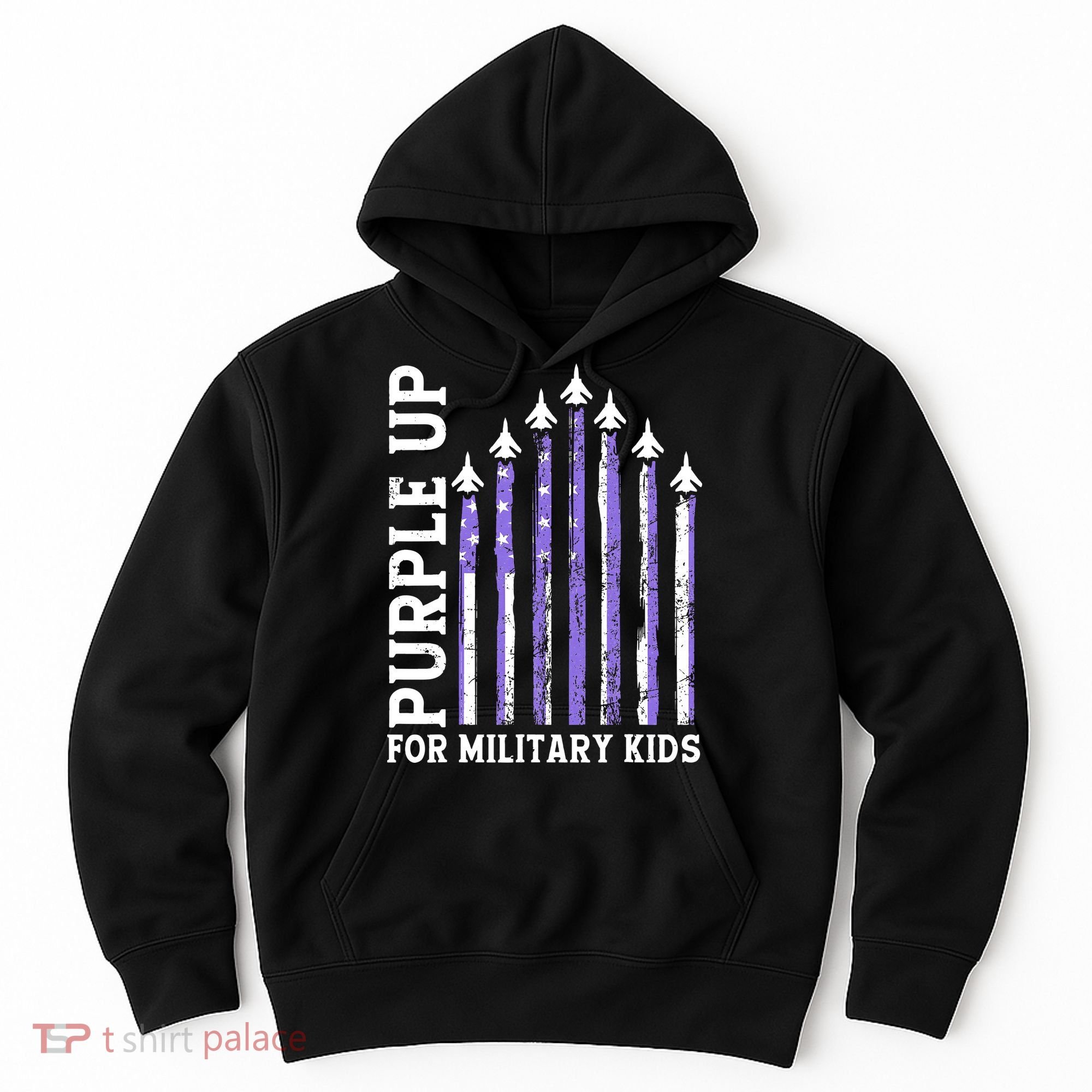 Purple Up For Military Child Month Air Force Hoodie
