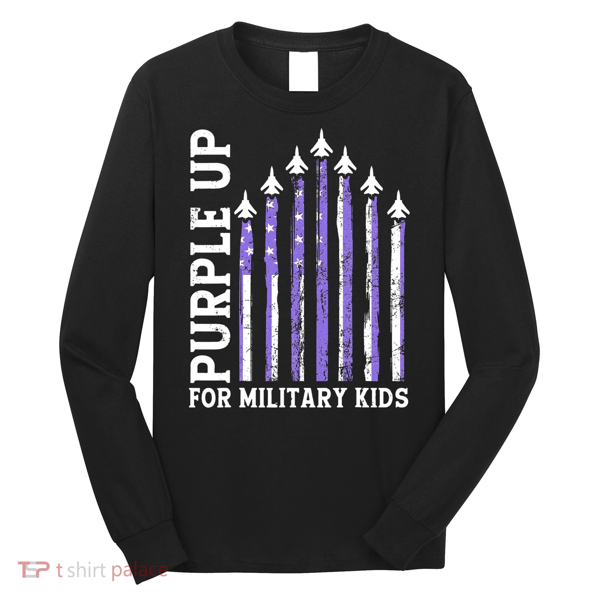 Purple Up For Military Child Month Air Force Long Sleeve Shirt