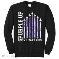 Purple Up For Military Child Month Air Force Sweatshirt thumb 0