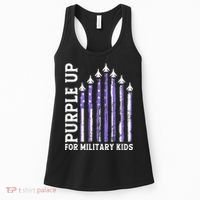 Purple Up For Military Child Month Air Force Women's Tank Top thumb 0