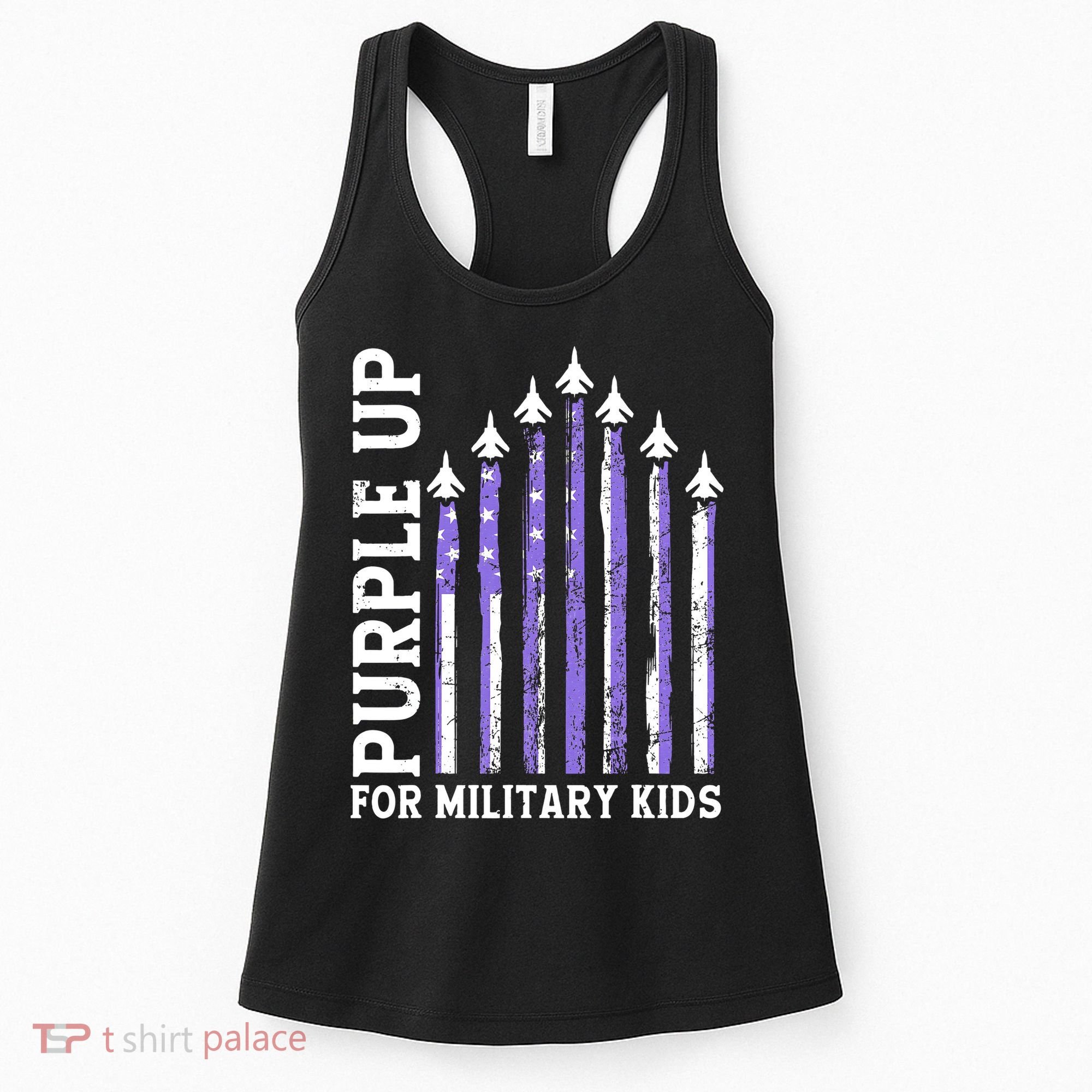Purple Up For Military Child Month Air Force Women's Tank Top