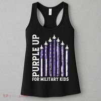 Purple Up For Military Child Month Air Force Women's Tank Top thumb 3