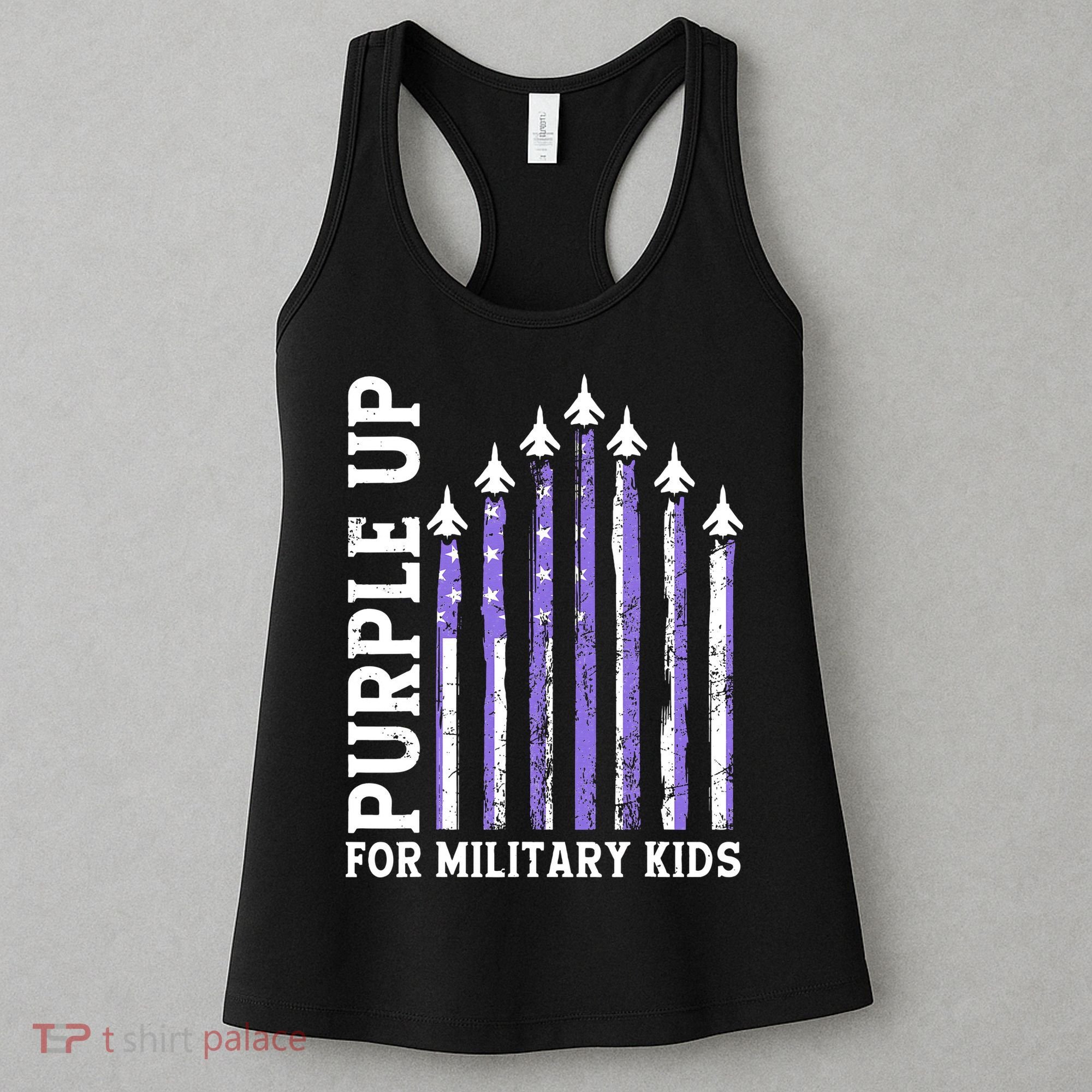 Purple Up For Military Child Month Air Force Women's Tank Top
