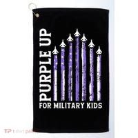 Purple Up For Military Child Month Air Force Golf Towel thumb 0