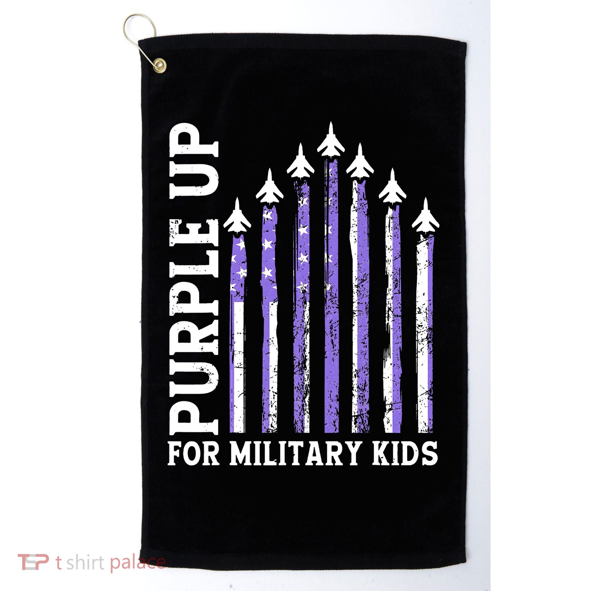 Purple Up For Military Child Month Air Force Golf Towel