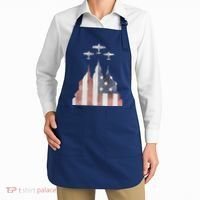 Patriotic Usa Flag Fighter Jets 4th Of July Apron thumb 2
