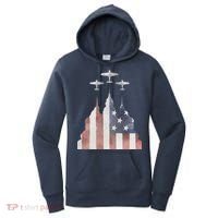 Patriotic Usa Flag Fighter Jets 4th Of July Women's Hoodie thumb 0
