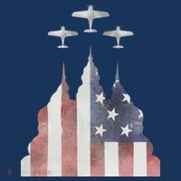 Patriotic Usa Flag Fighter Jets 4th Of July Baby Bodysuit thumb 2