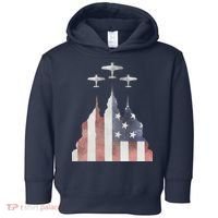Patriotic Usa Flag Fighter Jets 4th Of July Toddler Hoodie thumb 0