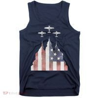 Patriotic Usa Flag Fighter Jets 4th Of July Tank Top thumb 0