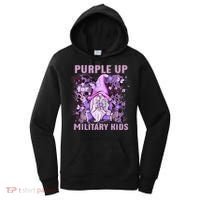 Purple Up For Military Military Child Month Purple Camo Women's Hoodie thumb 0