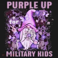 Purple Up For Military Military Child Month Purple Camo Women's Hoodie thumb 2