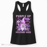 Purple Up For Military Military Child Month Purple Camo Women's Tank Top thumb 0