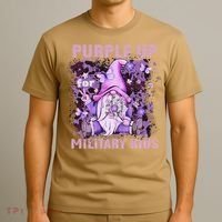Purple Up For Military Military Child Month Purple Camo T-Shirt thumb 3