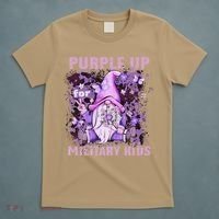 Purple Up For Military Military Child Month Purple Camo T-Shirt thumb 5