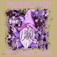 Purple Up For Military Military Child Month Purple Camo T-Shirt thumb 7