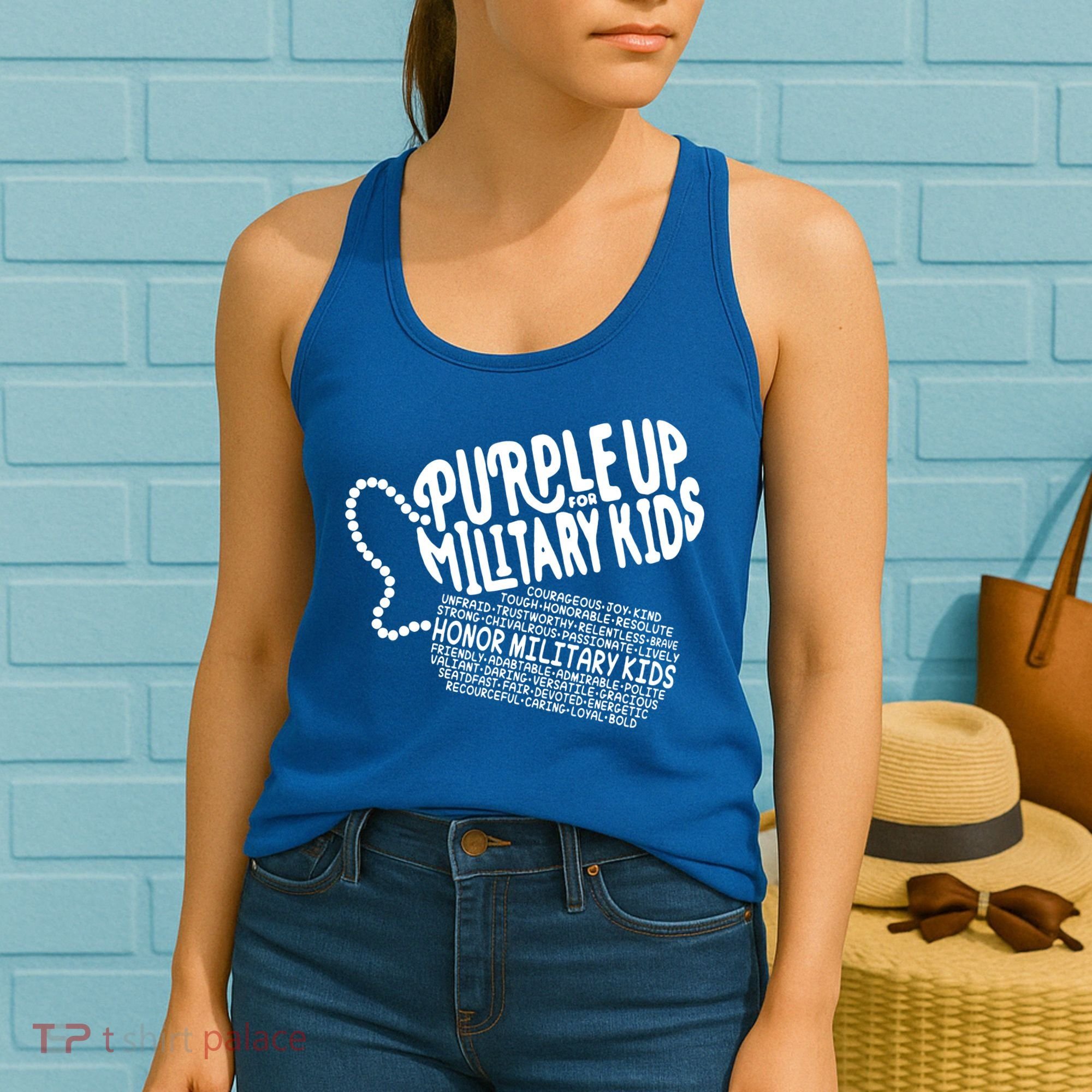 Purple up for Military Month of the Military Child Women's Tank Top