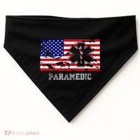 Paramedic Usa Flag USA-Made Doggie Bandana thumb 0