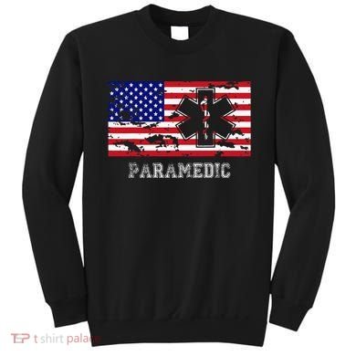 Paramedic Usa Flag Sweatshirt