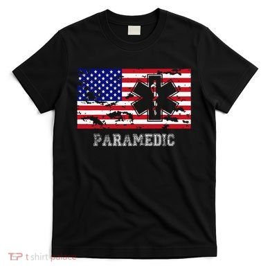 Paramedic Usa Flag T-Shirt