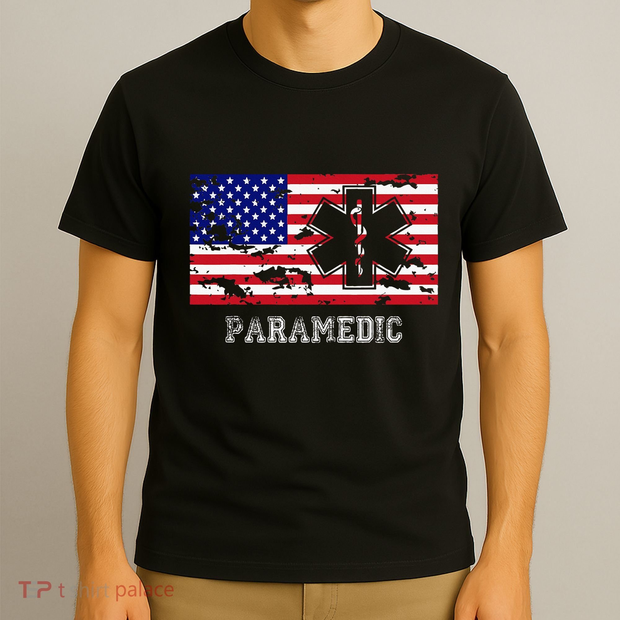 Paramedic Usa Flag T-Shirt
