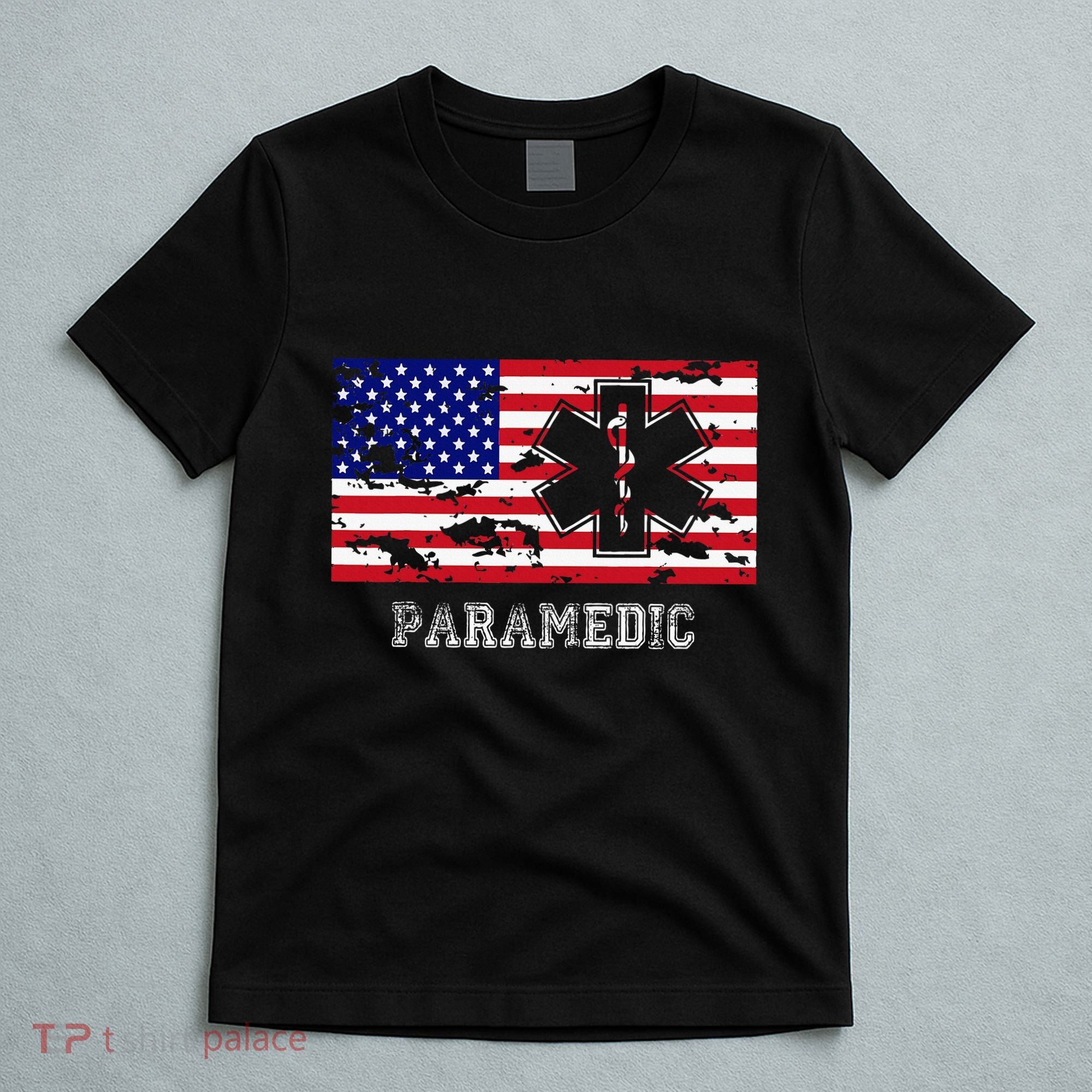 Paramedic Usa Flag T-Shirt