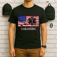 Paramedic Usa Flag T-Shirt thumb 6