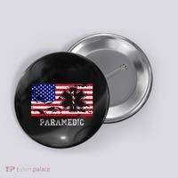 Paramedic Usa Flag Button thumb 0