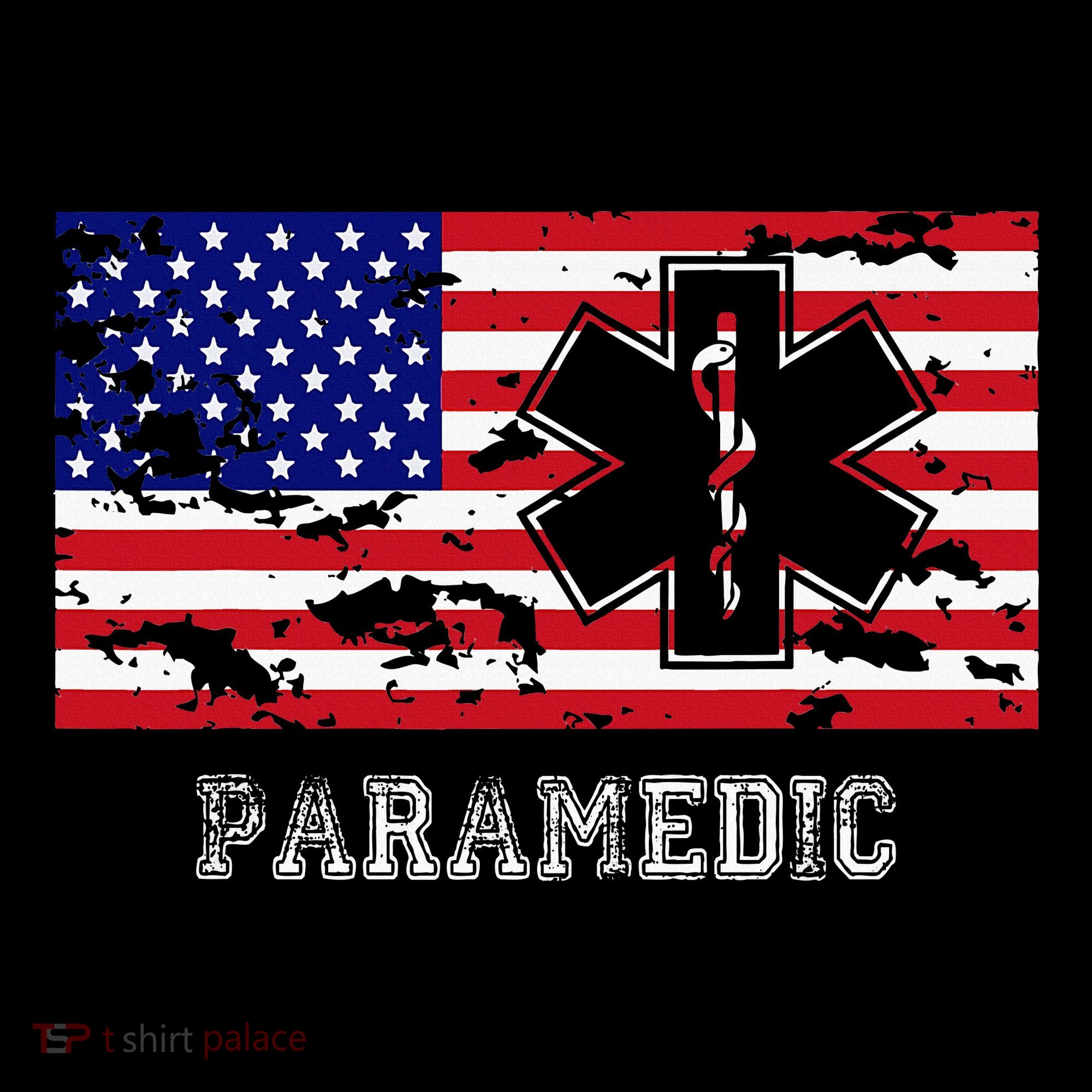 Paramedic Usa Flag Women's Hoodie