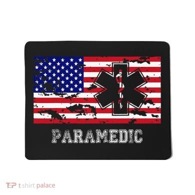 Paramedic Usa Flag Mousepad