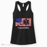 Paramedic Usa Flag Women's Tank Top thumb 0