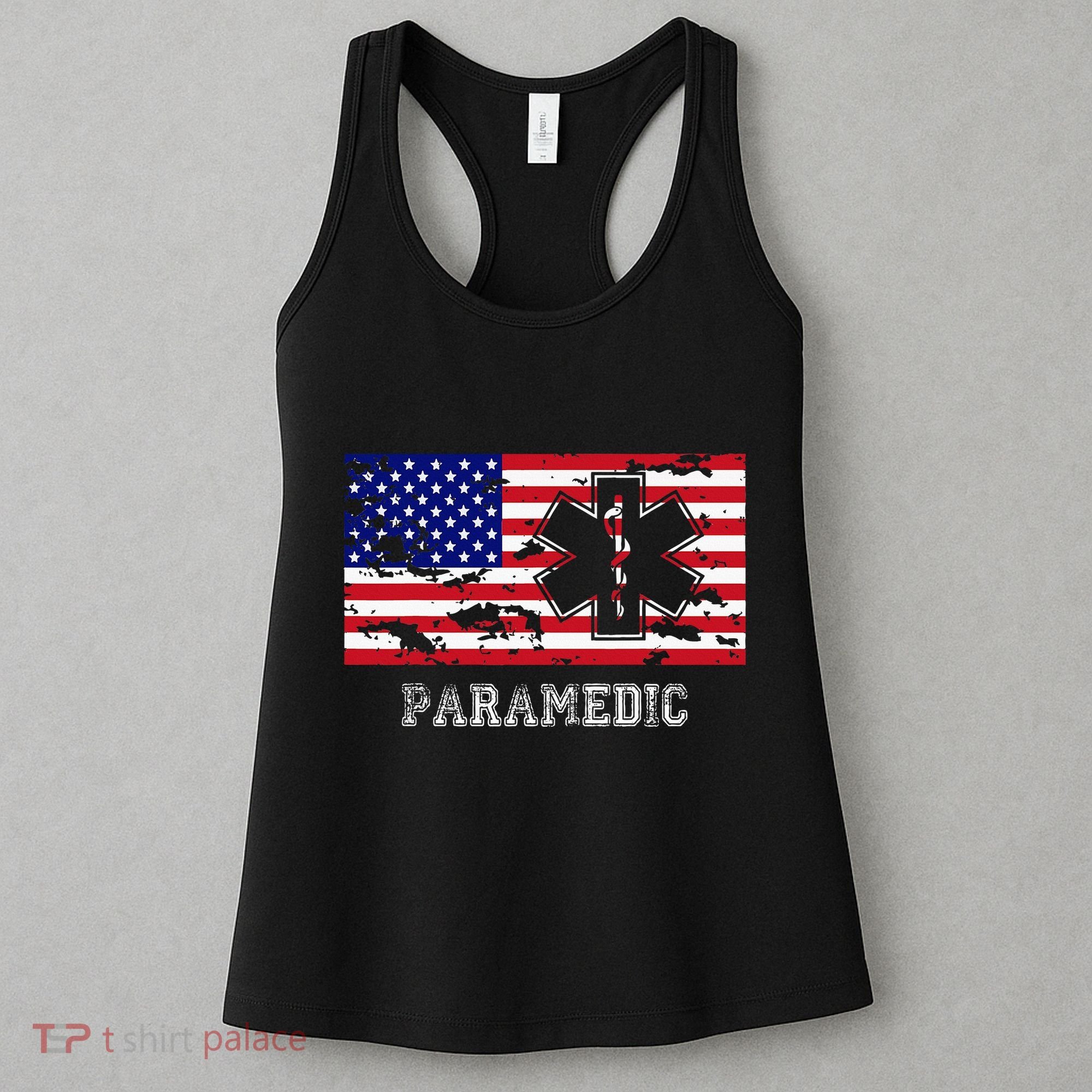 Paramedic Usa Flag Women's Tank Top