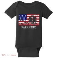 Paramedic Usa Flag Baby Bodysuit thumb 0