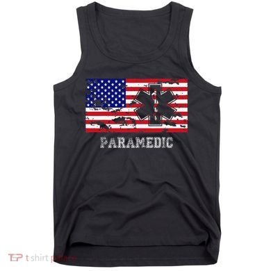 Paramedic Usa Flag Tank Top