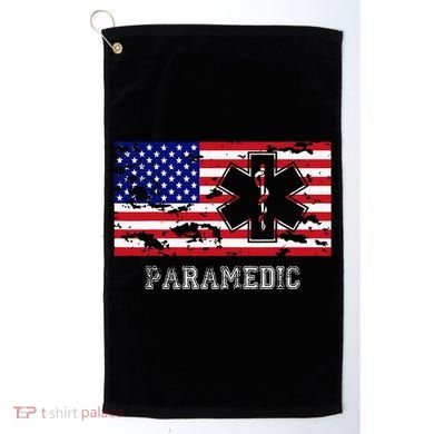 Paramedic Usa Flag Golf Towel
