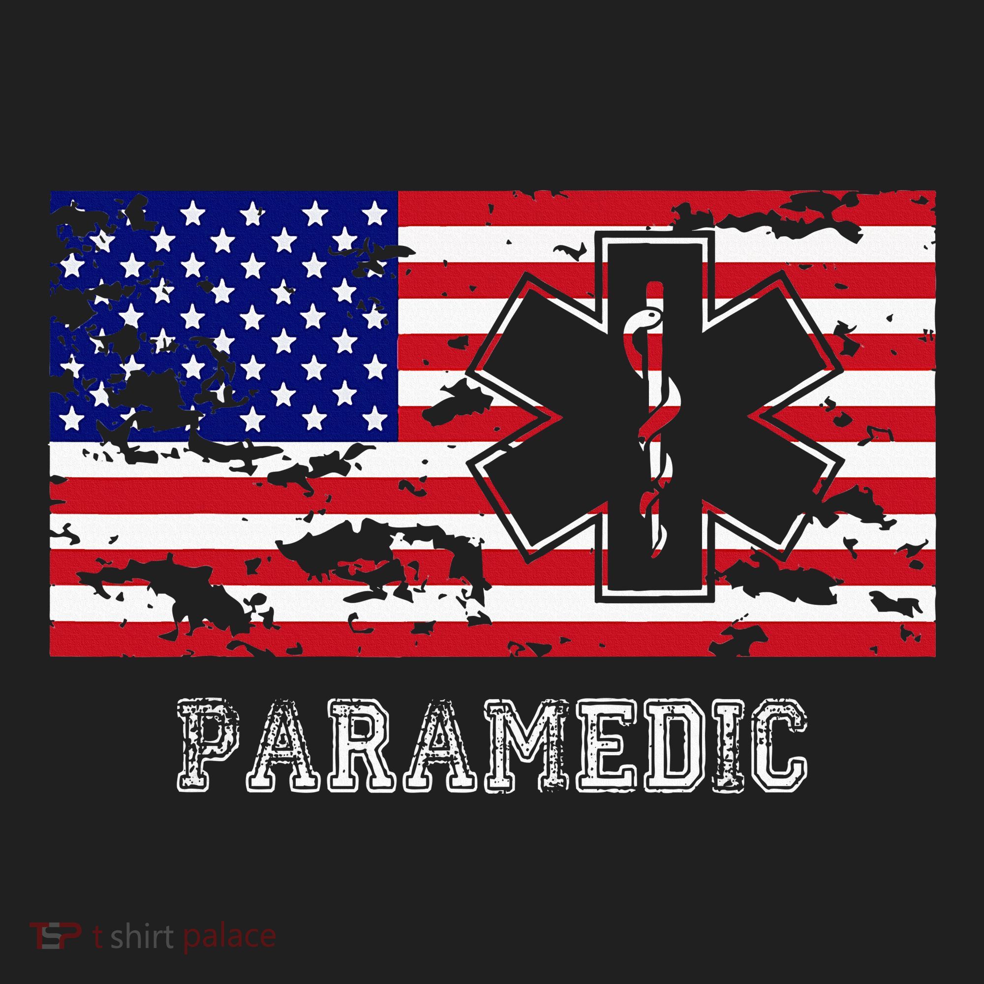 Paramedic Usa Flag Golf Towel