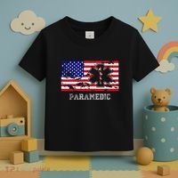Paramedic Usa Flag Toddler T-Shirt thumb 3