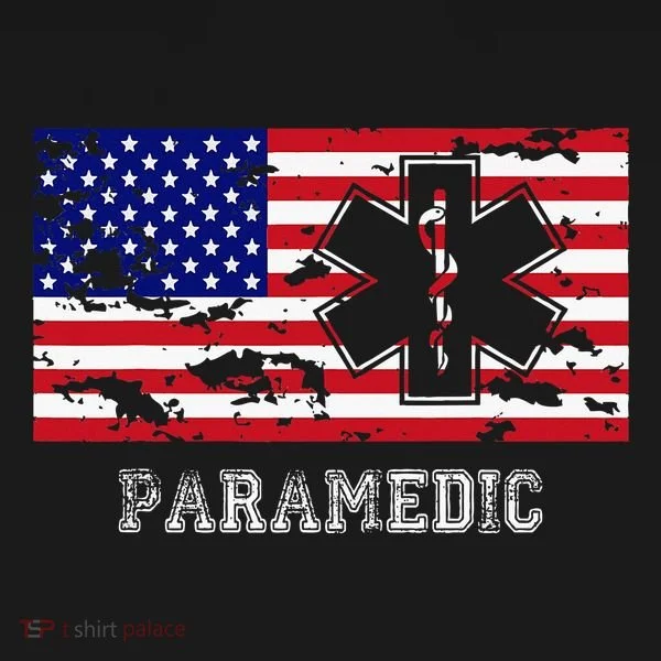Paramedic Usa Flag Women's T-Shirt