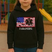 Paramedic Usa Flag Kids Hoodie thumb 3