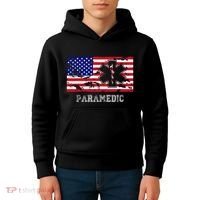 Paramedic Usa Flag Kids Hoodie thumb 4