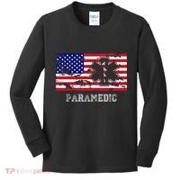 Paramedic Usa Flag Kids Long Sleeve Shirt thumb 0