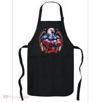 Patriotic Us Flag Patriotic Eagle July Usa American Flag Apron thumb 0