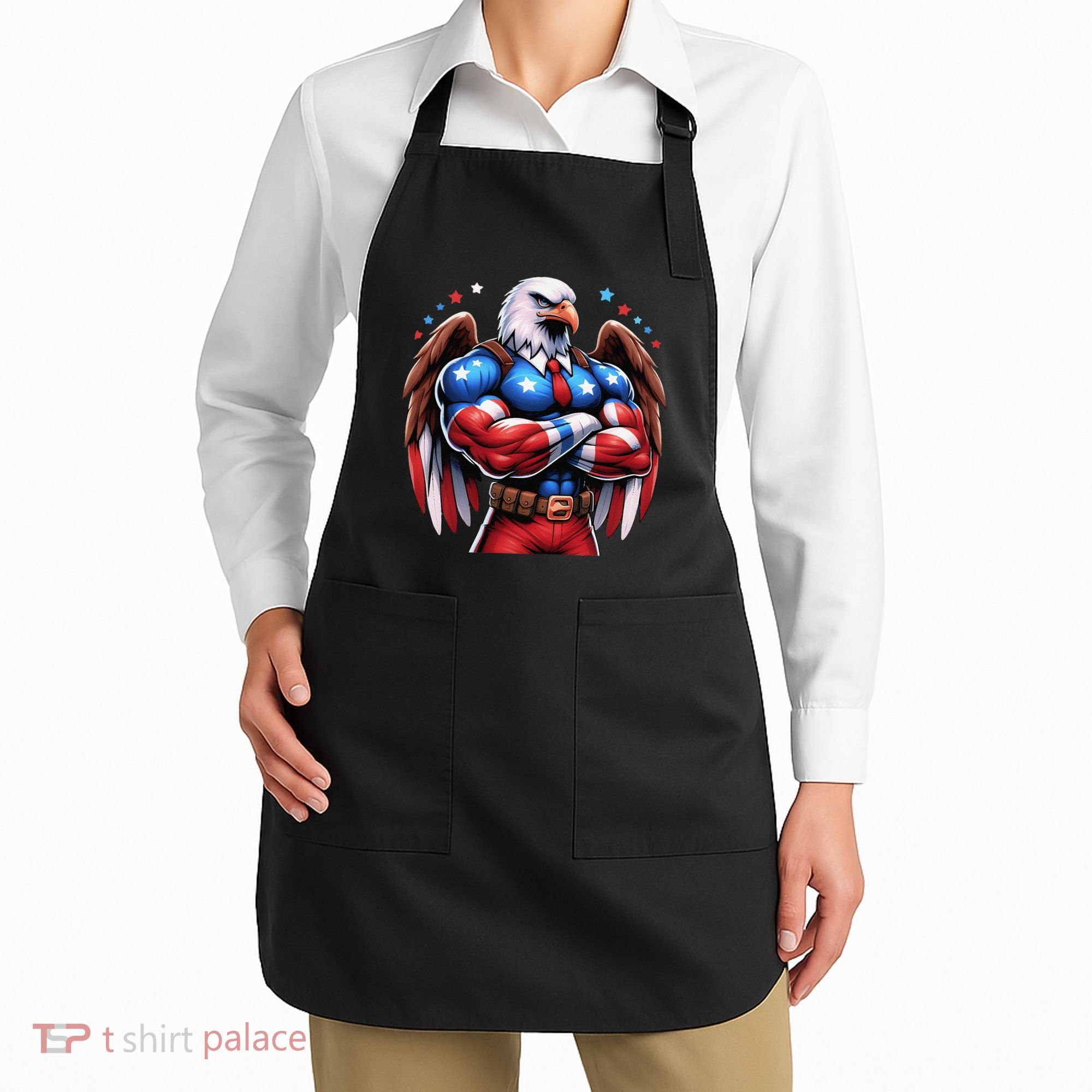 Patriotic Us Flag Patriotic Eagle July Usa American Flag Apron
