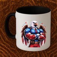 Patriotic Us Flag Patriotic Eagle July Usa American Flag Coffee Mug thumb 2