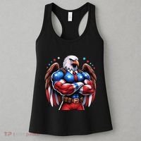 Patriotic Us Flag Patriotic Eagle July Usa American Flag Women's Tank Top thumb 3