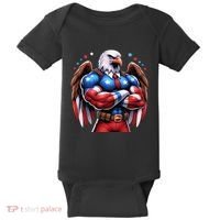 Patriotic Us Flag Patriotic Eagle July Usa American Flag Baby Bodysuit thumb 0