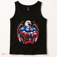 Patriotic Us Flag Patriotic Eagle July Usa American Flag Tank Top thumb 2